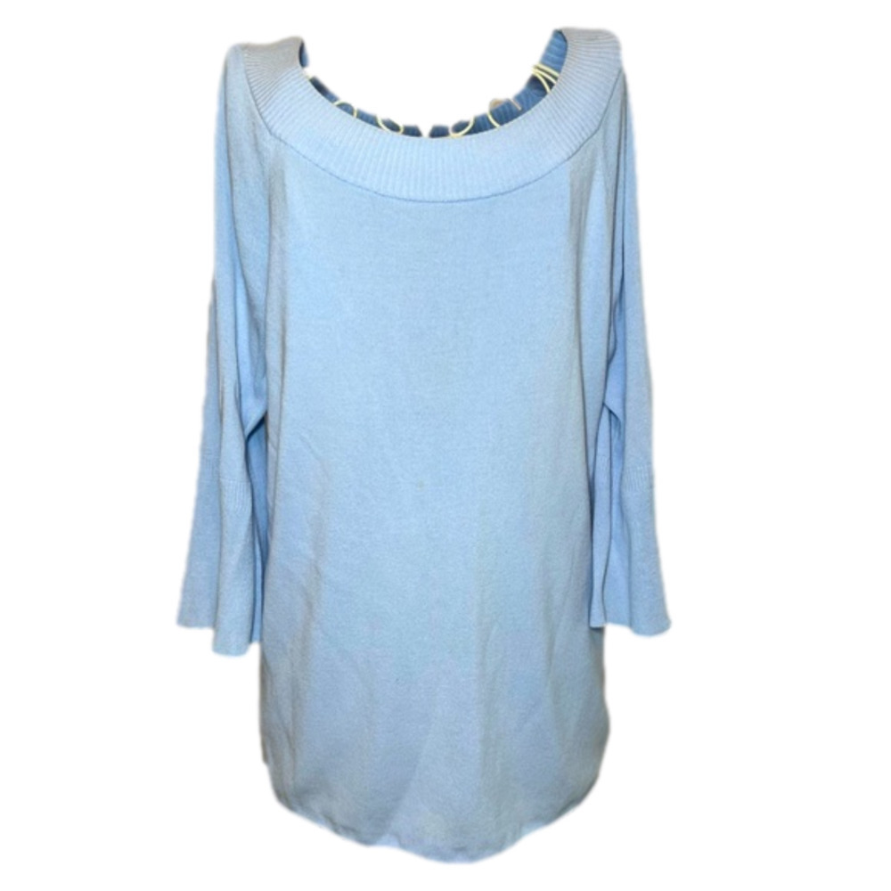 TALBOTS 3/4 Sleeve Top - Light/Baby Blue - Size Medium Petit - Great Condition!